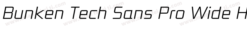 Bunken Tech Sans Pro Wide Heav Reg字体转换